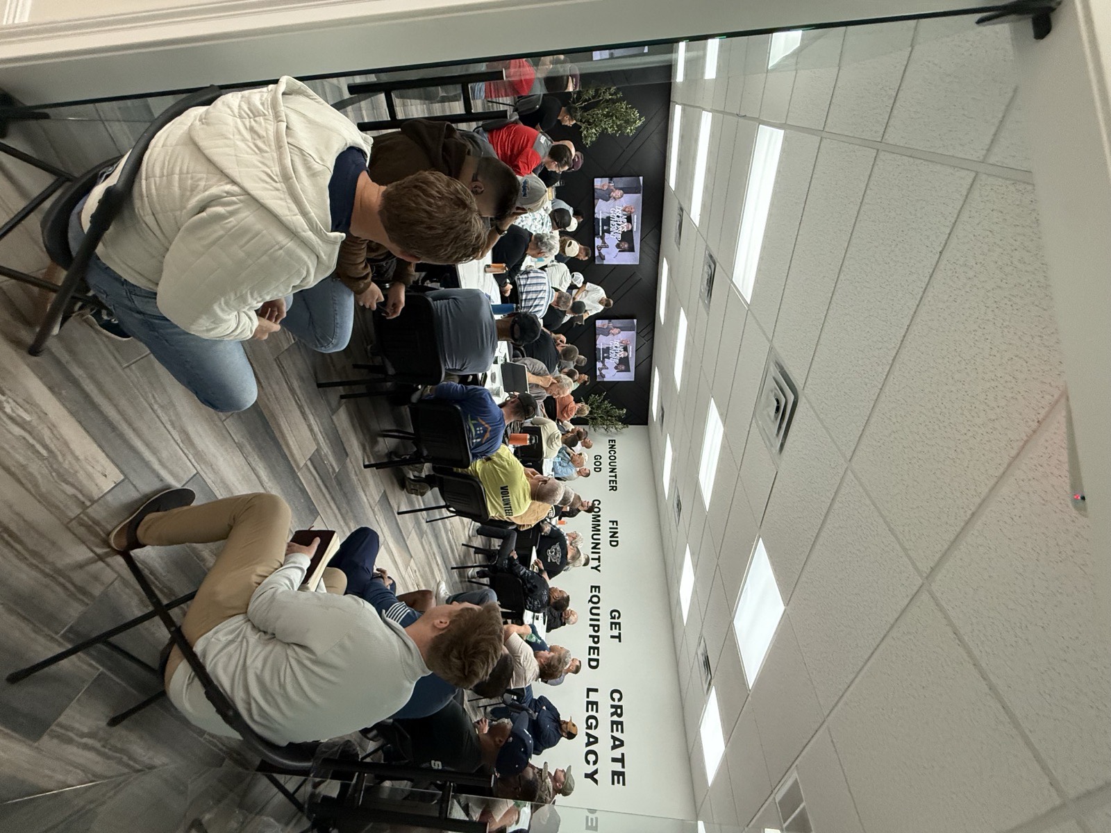 Men's discipleship group gathered