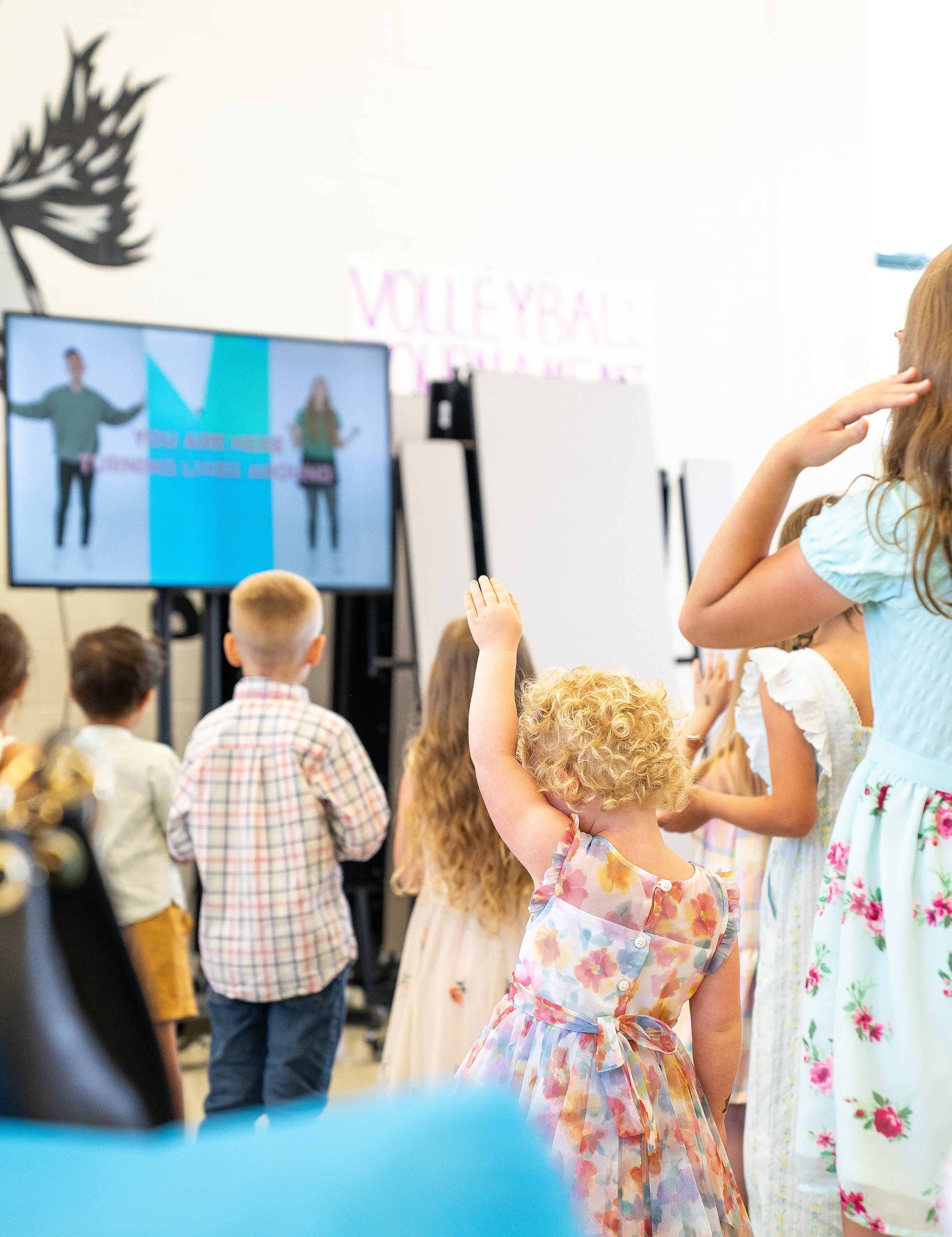 Kids worshipping at Legacy Church